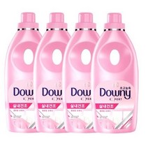 다우니 섬유유연제 실내건조 핑크 플로럴프레시 1LX4개, 4개, 1L