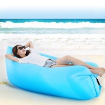 에어베드 휴대용 매트릭스 캠핑 에어 소파 야외 공기주입 매트 쇼파 베드 에어매트리스 침대 배드 공기, 블루