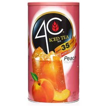 4C 포씨 아이스티 믹스 복숭아 맛 홍차 2.34kg ICED TEA MIX PEACH 업소용 코스트코 대용량 홈카페 캠핑 사무실 티타임 간식