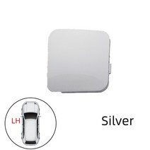 자동차견인고리 차량용견인고리 앞 범퍼 견인 후크 아이 커버 뚜껑 toyota rav4 rav4 v6 xa30 2011 2012 2013 견인 운반 트레일러 캡 왼쪽 오른쪽, 실버 lh