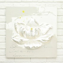 BnH [BnH]연꽃 입체부조 유화액자 (A형) BJC_WD_2189_A, 단품