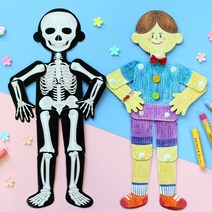 종이관절인형 5set, 단품