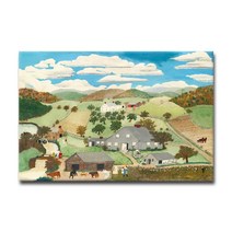 그랜마 모지스 그림 인테리어 명화 액자 + 네임택, 02. 시골풍경+아트네임택