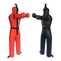 이종 주짓수 더미 실내운동 샌드백 격투기 하프가드, 100cm(10KG) 레드