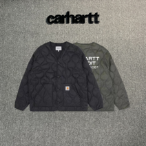 스팟 세컨드 헤어 Carhartt carhartt 머신 라인 코튼 재킷 칼라리스 카디건 코튼 의류 빈티지 재킷 커플 모델
