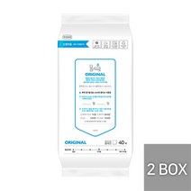 [2박스] 물따로 친환경 생분해 신생아건티슈 오리지날 리필형