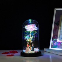 홀로그램 장미 오로라 조명 이색꽃다발 무드등 졸업식 발표회 생일 부모님 결혼기념일, 홀로그램기타프로포즈