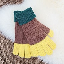 피엔에스갤러리 핑거홀 롱 니트 남녀공용 3색 골지 장갑 GL013