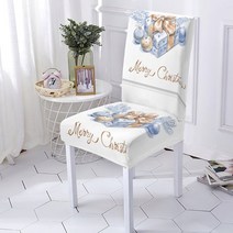 크리스마스 스타일 의자 커버 게이머 의자용 산타 클로스 패턴 탄성 안락 스트레치 홈, [10] YTL2503-10