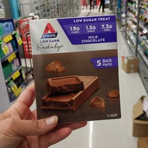 [ATKINS] 엣킨스 저탄수화물 밀크 초콜릿 바 30g X 5 뉴트리션바, 150g, 3개