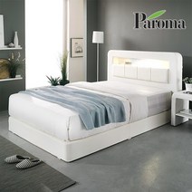 파로마 데이지 LED 투매트침대+솔리드 본넬매트리스SS, 아이보리