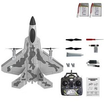 탑건 키덜트 F14 Skyeye-4450 VTOL F22 RC 비행기 성인용 제트 원격 제어 항공기 카메라 포함 세 가지, 02 4 CH-2 Battery