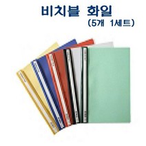 F204 A4 PVC 비지블화일 5개 1세트