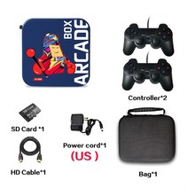 옛날오락기 비디오게임 고전 가정용 게임기 아케이드 박스 레트로 게임 콘솔 PS1 PSP N64 DC 33000 + 기가, 한개옵션1, 02 US 64G