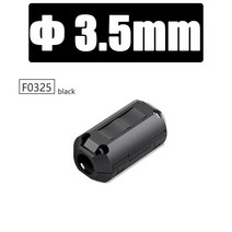 페라이트코어 스냅 디가우징 필터 노이즈 EMI RFI 클립 초크 코어 케이블 탈착식 간섭 방지 마그네틱 링, 3.3.5mm Black - 100 PCS