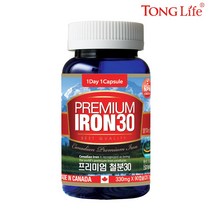 통라이프-프리미엄철분30-고함량캡슐-3개월분-1병, 1병