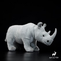 [해외직구] 아프리카 북부흰코뿔소 인형 white rhinoceros 39cm, 1개