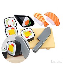 리시안제이 주방 놀이 소품 초밥 만들기 만 4세 장난감 아기랑 놀아주기