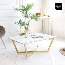 슐 베이 포세린 세라믹 대리석 실버 골드 인테리어 거실 소파 테이블 SL143, 01_유광 통세라믹, 02_골드