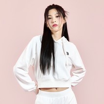 MLB 여성 베이직 크롭 후드티 BOS Ivory 191194