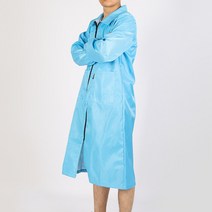 목욕 작업복 애견 미용사복 미용 긴팔 미용복 반려동물 강아지 검정 유니폼, XL, 스트라이프 블루 긴팔