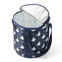 도트 휴대용 폴딩 족욕기 블루 WHALE 30X37 열차단 생활방수 접이식 발마사지 세차