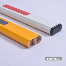 주차 차단기바 교체용 반사판 원형바 단품 게이트 관제시스템 봉, 10x4.5cm 3 m 레드