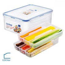 락앤락 스페셜 김밥재료 보관용기 2.6L 3칸틀 2개포함, 개, 쿠팡청담mall 본상품선택