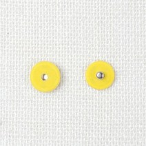 핀쿠션 NEW) 15mm 컬러 싸개단추 스냅단추 (1개), 옐로우