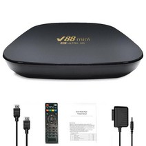 안드로이드셋탑 안드로이드tv 박스 tv셋톱박스 V88 미니 스마트 TV 박스 안드로이드 7.1 H3 멀티 코어 2.4G, 01 2GB  16GB_03 영국 플러그