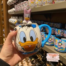 대빵 귀여운 상하이디즈니랜드 캐릭터 머그컵 미키 미니 곰돌이 비니 도날드, E