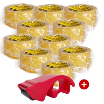 3M 박스 테이프 투명 10개+테이프 커터기 세트