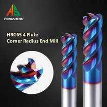 밀링 커터 부품 머신 코너 반경 엔드 밀 cnc r bullnose 텅스텐 카바이드 강철 금속 라우터 도구 플루트 r r r 표면 가공, 2r0.5xd4x50l