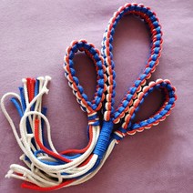 무에타이 킥복싱 완장 몽콘 머리띠 프랏지앗 세트모음, 레드 팔찌 폭 3센티