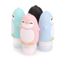 수제로션용기 에센스담는통 여행용 귀여운 실리콘 클렌징 통 90ml 화장품공병, 1개, 블랙