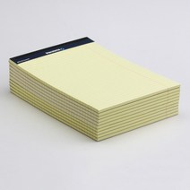 리갈 패드 쓰기 메모 단어 공시생 레포트 A5 노랑 10권 찢어쓰는 양면 뜯어쓰는 큰메모지 문구 떡메 라이팅 줄 절취 공책