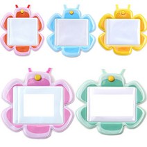 루시리빙 간편한 동인 옷핀 목걸이명찰 플라워명찰 5개입 -32060 -376658EA, 분홍