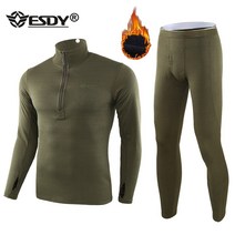발열내복 기능성내의 남성용 보온 속옷 세트 스포츠 베이스 레이어 남성용 겨울용 기어 압축 슈트 스키 롱 존스 달리기 용 2022 년 상품