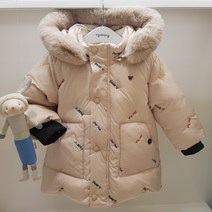 아가방 22겨울 베이비페어! 후끈고퀄 덕다운 오리털 패딩 점퍼! 살짝 롱한 기장감 매력있어 유아 오리털 패딩점퍼! 융기모 안감 더 후끈해 겨울 외출복! 아동 사이즈업
