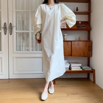 리엘라 파바던 스티치 롱 원피스