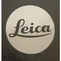 Leica 로고 라이카 스티커 콜라 금속 휴대폰 카메라 장식용, [05] silver3cm