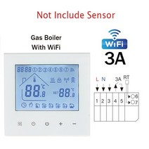 실내 온도 조절기 보일러 wifi smart thermostat temperature controller electric floor heating trv water gas, 와이파이-m4ahgc-w
