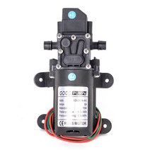 농업용양수기 한도양수기 소형양수기 자동 유량 스위치 6L/Min DC12V 70W 130PSI 다이어프램 워터 펌프 소형 안전 고압 자체 프라이밍 1 개, korea, Straight, 12V add adapter
