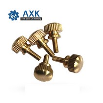 전산 볼트 너트 육각 M3 M4 GB834/DIN464 손으로 조여주는 황동 널링 나사 구리 트위스트 널링 볼트 컴퓨, 02 M3 10Pcs_02 8mm