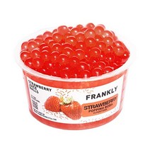 FRANKLY 팝핑보바 - 버블티 요거트 케이크 디저트용 (딸기 450g)