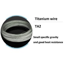 1미터 순수 티타늄 와이어 TA2 Ti 내식성 산 및 알칼리 DIY 재료 직경 0.2mm-6mm, 04 Dia 0.5mm (1M)