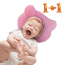 신생아베개 1+1 짱구베개 예쁜두상 아기베개 두상베개 단두 사두 방지 신생아 유아짱구베개, 블루 1+1
