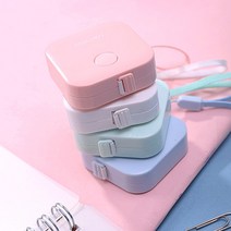 씨앤초이스 파스텔 미니 사각줄자X4 2M 피팅 센치 휴대용, 미니 사각줄자 4세트