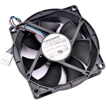 PVA080G12Q 8cm 8025 80mm 팬 80x80x25mm DC12V 0.65A, 01 고정 컬러, 01 Black