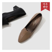 호박슈즈 4cm 고트가죽 절개 펌프스 111990